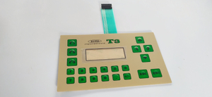 Customized Prototype Mechanical Numeric Embossing Membrane Keyboard with LCD Windows And 3M Adhesive