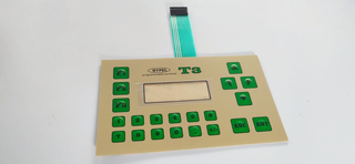 Customized Prototype Mechanical Numeric Embossing Membrane Keyboard with LCD Windows And 3M Adhesive