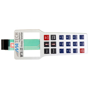 Graphic Overlay Silk Screen Printing Electric Circuit Control Membrane Switch Keyboard