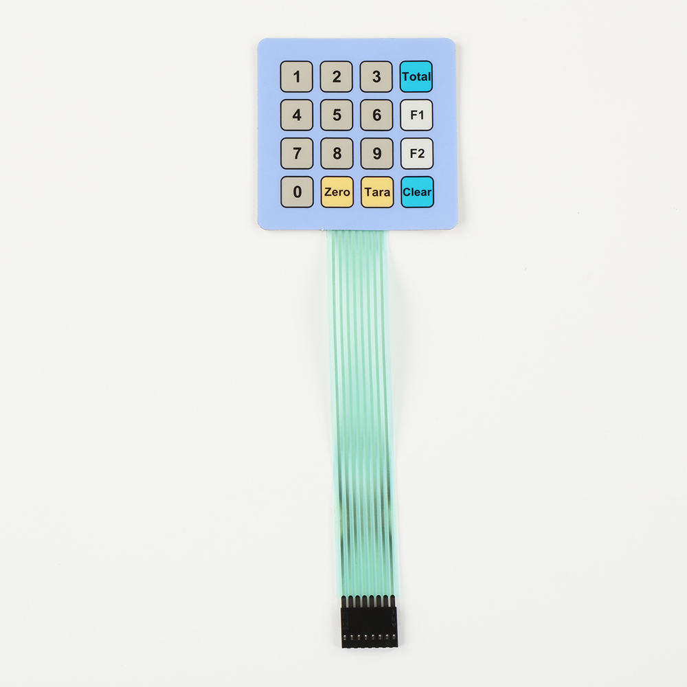 PC Industrial Control Membrane Switches with Harness Socket