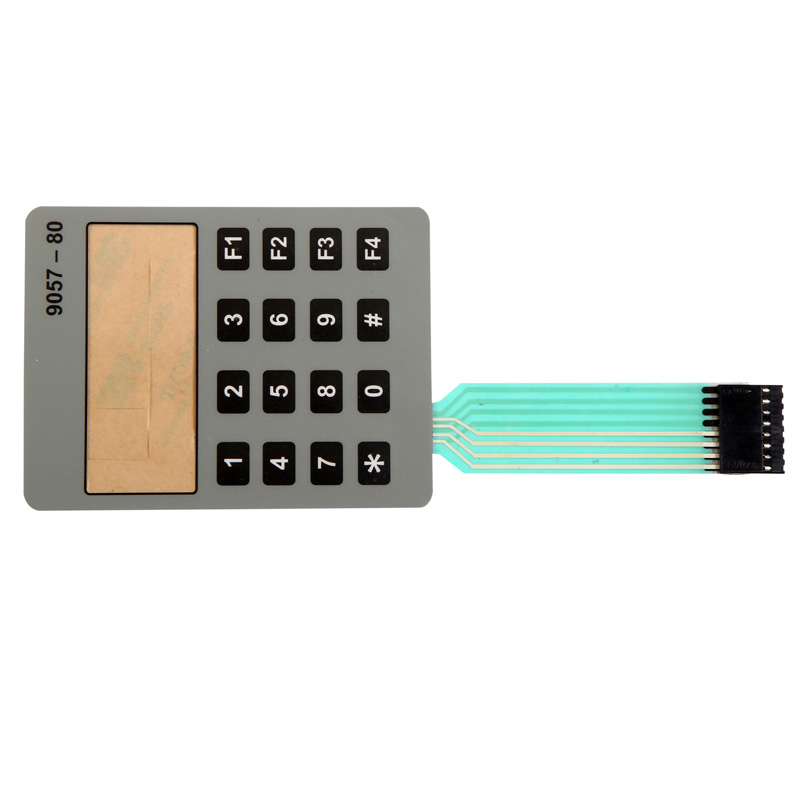 Matte Finish 4 by 4 Matrix Keypad Industrial Control Membrane Switches