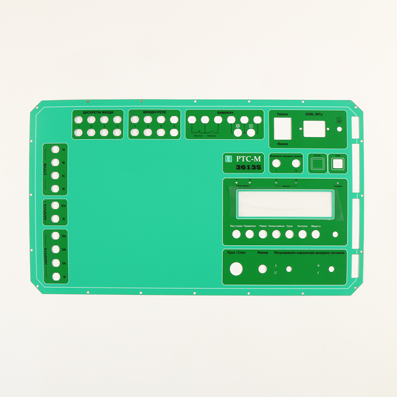 polycarbonate Colourful Control Panel Graphic Overlays