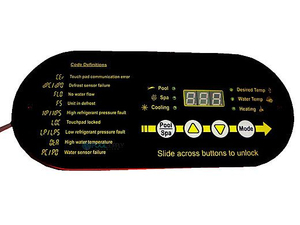 Heat Pump Heater Digital LED Display Control Panel 