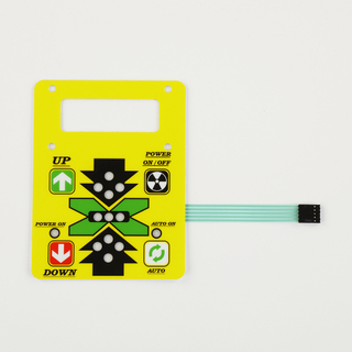 Push Up And Down Membrane Switch Panel with LCD Window Display